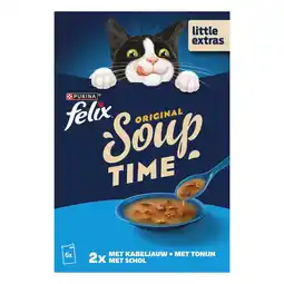 Kruidvat Felix Little Extras Soup Time Kattenvoer aanbieding