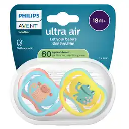 Kruidvat Philips Avent Soother Air 18M+ SCF349/58 fopspeen aanbieding