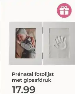 Prenatal Prénatal fotolijst met gipsafdruk aanbieding