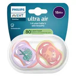 Kruidvat Philips Avent Soother Air 18M+ SCF349/47 fopspeen aanbieding