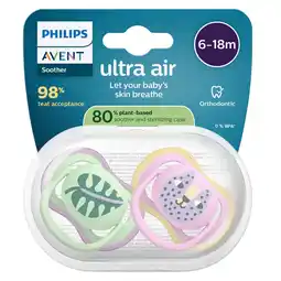 Kruidvat Philips Avent Soother Air 6-18M SCF087/13 fopspeen aanbieding