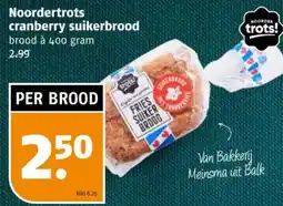 Poiesz Noordertrots cranberry suikerbrood aanbieding