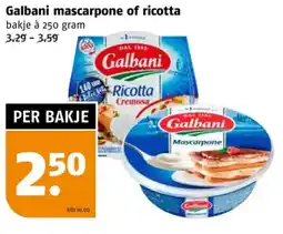Poiesz Galbani mascarpone of ricotta aanbieding