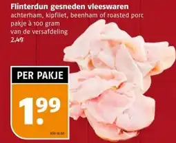 Poiesz Flinterdun gesneden vleeswaren aanbieding