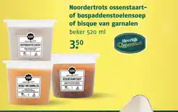 Poiesz Noordertrots ossenstaart of bospaddenstoelensoep of bisque van garnalen aanbieding