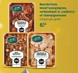 Poiesz Noordertrots boeuf bourguignon, varkenshaas in cranberry of champignonsaus aanbieding