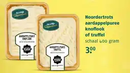 Poiesz Noordertrots aardappelpuree knoflook of truffel aanbieding