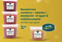 Poiesz Noordertrots cranberry, rabarber, stoofperen of appel & rozijnencompote aanbieding