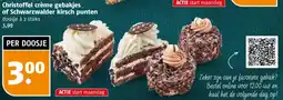 Poiesz Christoffel crème gebakjes of Schwarzwalder kirsch punten aanbieding