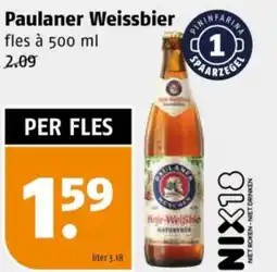 Poiesz Paulaner Weissbier aanbieding