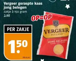 Poiesz Vergeer geraspte kaas jong belegen aanbieding