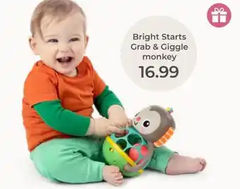Prenatal Bright Starts Grab & Giggle monkey aanbieding