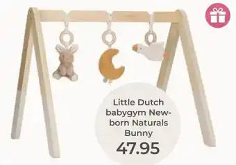 Prenatal Little Dutch babygym New- born Naturals Bunny aanbieding