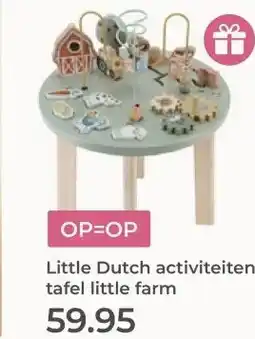 Prenatal Little Dutch activiteiten tafel little farm aanbieding