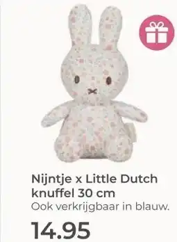 Prenatal Nijntje x Little Dutch knuffel 30 cm aanbieding