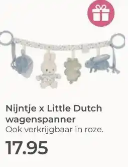 Prenatal Nijntje x Little Dutch wagenspanner aanbieding