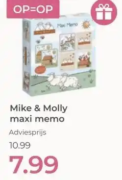 Prenatal Mike & Molly maxi memo aanbieding