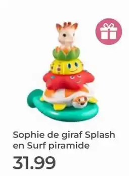 Prenatal Sophie de giraf Splash en Surf piramide aanbieding