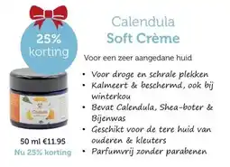 De Rode Pilaren Calendula Soft Crème aanbieding