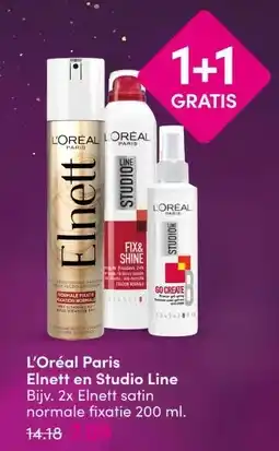 DA L'Oréal Paris Elnett en Studio Line aanbieding