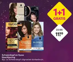 DA Schwarzkopf en Syoss Haarkleuring aanbieding