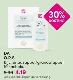 DA DA O.R.S. aanbieding