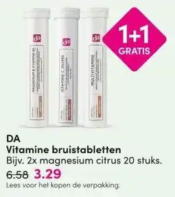 DA DA Vitamine bruistabletten aanbieding