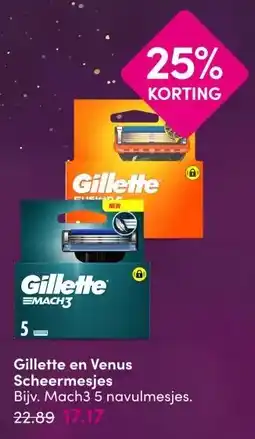 DA Gillette en Venus Scheermesjes aanbieding