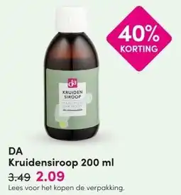 DA DA Kruidensiroop aanbieding