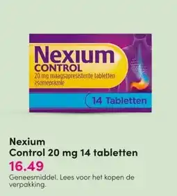 DA Nexium Control 20 mg 14 tabletten aanbieding