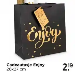 Xenos Cadeautasje Enjoy aanbieding