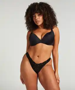 Hunkemoller Hunkemöller Extra lage string Marina Zwart aanbieding