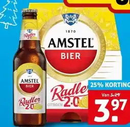 Hoogvliet Amstel Radler Citroen Bier Fles 6-pack aanbieding