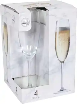Intratuin Champagneglas 190 ml 4 stuks aanbieding
