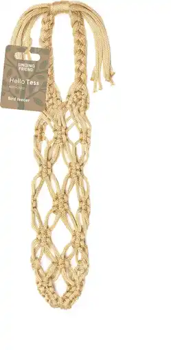 Intratuin Singing Friend vetbolhouder Tess beige D 8 H 25 cm aanbieding