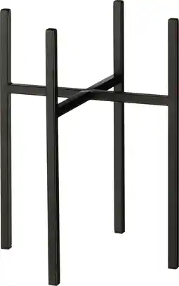 Intratuin Mica Decorations plantenstandaard Ascot zwart 24 x 24 x 25 cm aanbieding