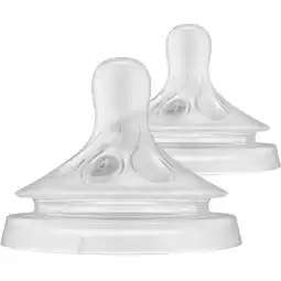 Etos Philips Avent Natuurlijke Zuigreflex Flesspeen 2 stuks 3m+ SCY964/02 aanbieding