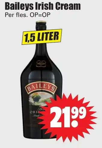 Dirk Baileys Irish Cream 1.5l aanbieding