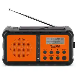 Expert TechniSat Techniradio Solar 2 Noodradio Oranje aanbieding