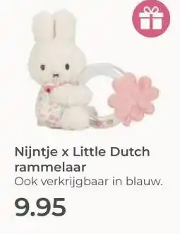 Prenatal Nijntje x Little Dutch rammelaar aanbieding
