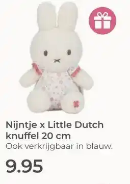 Prenatal Nijntje x Little Dutch knuffel 20 cm aanbieding