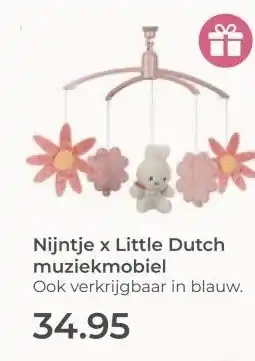 Prenatal Nijntje x Little Dutch muziekmobiel aanbieding