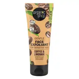 Trekpleister Organic Shop Coffee & Limmonik Gentle Face Exfoliant aanbieding