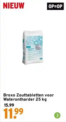 GAMMA Broxo Zouttabletten voor Waterontharder 25 kg aanbieding