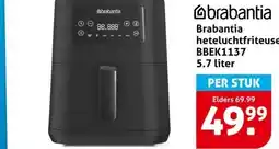 Hoogvliet Brabantia heteluchtfriteuse BBEK1137 5.7 liter aanbieding