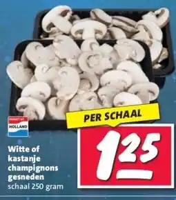 Nettorama Witte of kastanje champignons gesneden aanbieding