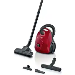 Bol.com Bosch BGBS2RD1H Serie 2 - Stofzuiger met zak - Microfilter - Extra parketborstel - Rood aanbieding
