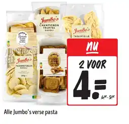 Jumbo Alle Jumbo's verse pasta aanbieding