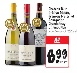 Jumbo Château Tour Prignac Medoc, François Martenot Bourgogne Chardonnay of Pinot Noir aanbieding