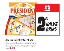 Jumbo Alle Président boter of kaas aanbieding